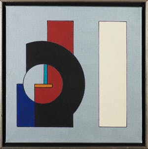 Guy Vandenbranden - Acryl op doek: Geometrische compositie - 2001 kopen? Bied vanaf 1499!