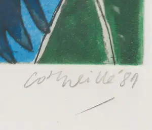 Corneille - Kleurenets, Reclining nude - Ingelijst kopen? Bied vanaf 250!