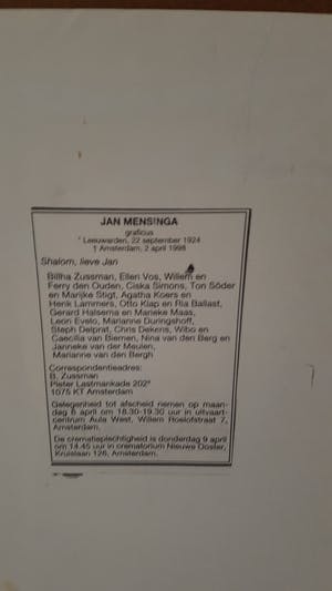 Buy Jan Mensinga - Koning Alcohol? Bid from 65!