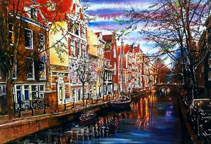 Elena Polyakova - Een gracht in Amsterdam kopen? Bied vanaf 75!