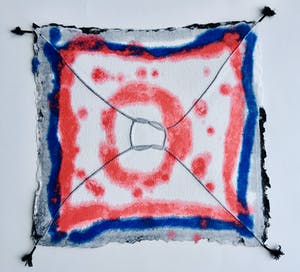 Shinkichi Tajiri - aquagravure ’Knoop’ - minimalistisch en kleurrijk - 1993- oplage 35 kopen? Bied vanaf 375!