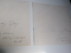 Jack Vissers - Lucky Day + Once in a lifetime - acryl op papier kopen? Bied vanaf 25!