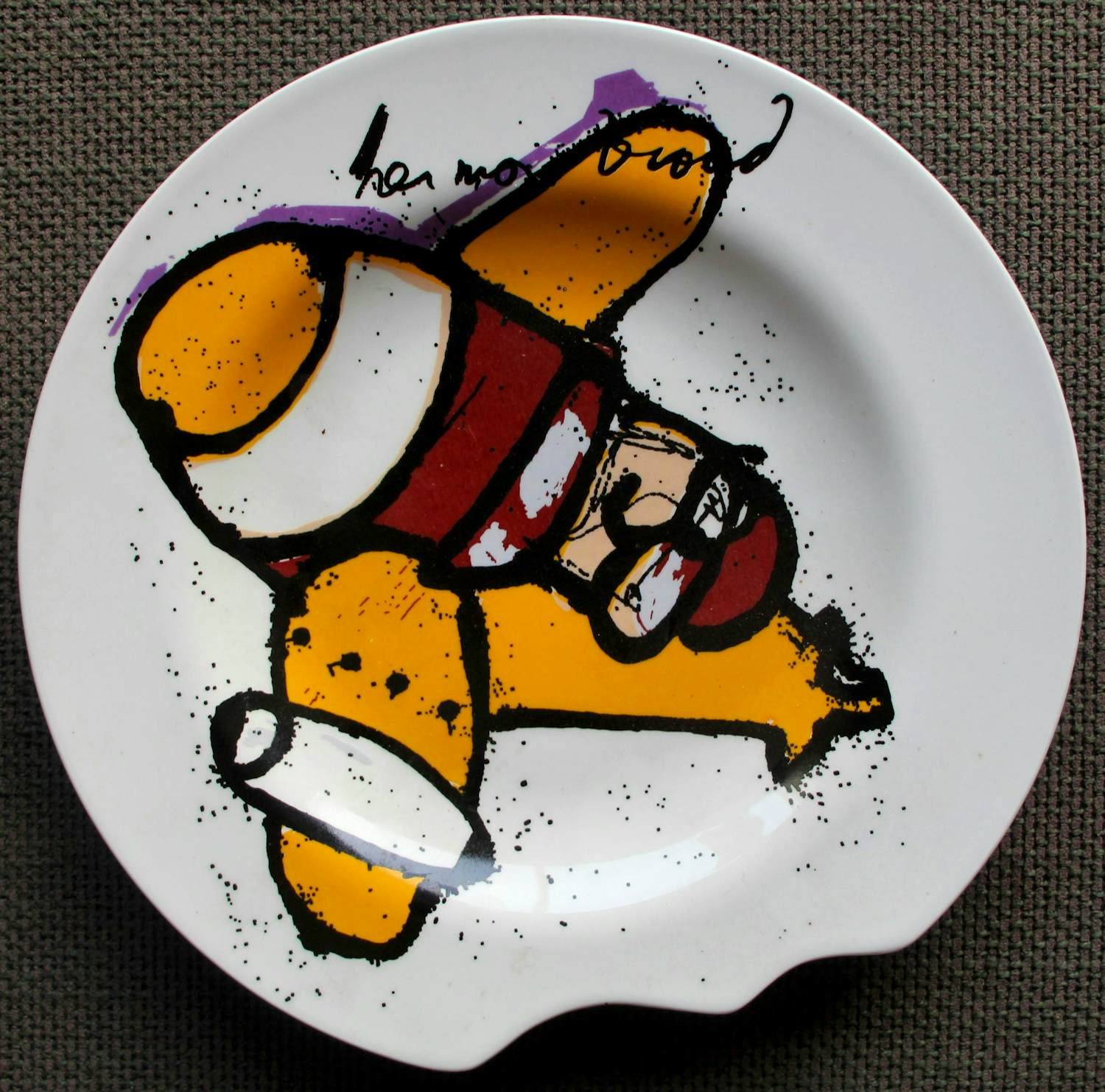 Herman Brood - Keramieken bord: vliegtuig kopen? Bied vanaf 79!