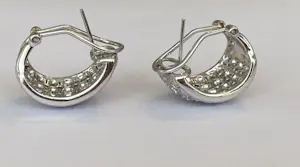 18 kt Witgouden Creolen met diamanten ca  2. 00 ct kaufen? Bieten Sie von 1500!