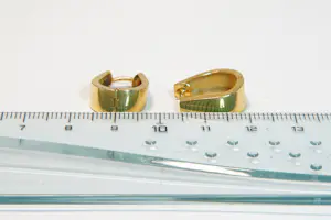 30 - 18 karaats paar geelgouden scharnierende oorclips kopen? Bied vanaf 280!