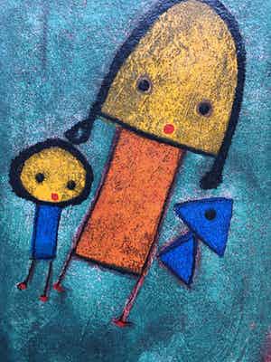 Giovanni Vetere - titel onbekend ( vrouw met kind) verkocht voor € 80!