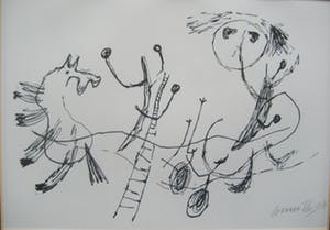 Corneille - Litho(1995) naar tekening uit Promenade au pays des pommes 1949 - EA kopen? Bied vanaf 165!