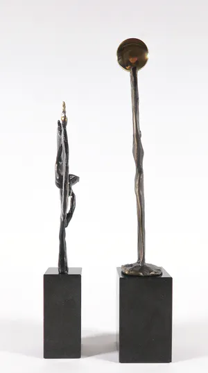 Hans Kuyper - & Corry Ammerlaan - Lot van twee verbronsde beelden kopen? Bied vanaf 1!