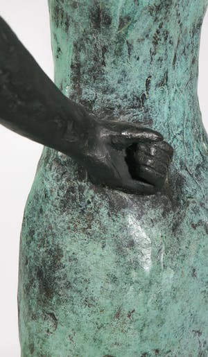 Isabel Ruys-Dudok van Heel - Bronzen beeld met tweekleurig patina, Eerste dans kopen? Bied vanaf 1300!