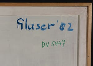 Rob Glaser - Olieverf op paneel, Abstracte compositie - Ingelijst (Groot) kopen? Bied vanaf 1!