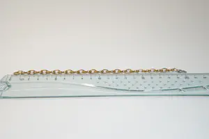 34 - 14 karaats bicolor gouden holle armband met markies vormige schakels kopen? Bied vanaf 350!