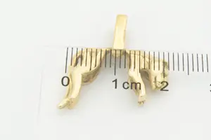 60 - Mooi gedetailleerde 18 karaats geel-gouden panter hanger - gekeurd kopen? Bied vanaf 180!