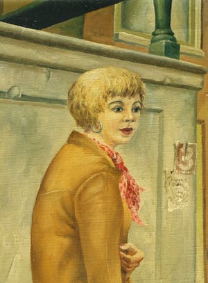 Niet of onleesbaar gesigneerd - Olieverf op doek , Op een gracht in Amsterdam – ingelijst - 1958 kopen? Bied vanaf 1!