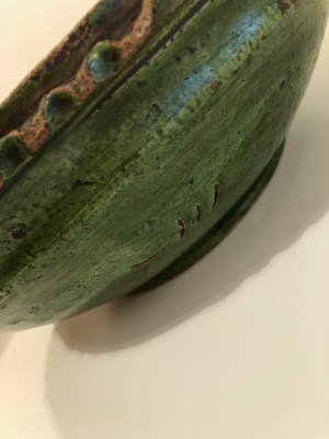 Curiosa - Prachtige antieke (water-) kan en zeldzame schaal, aardenwerk, 19e eeuws kopen? Bied vanaf 1!