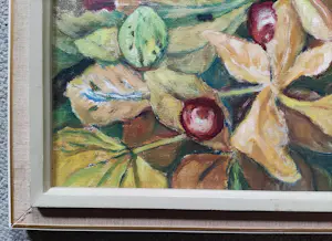 Willem van der Colk - Kastanjes tussen herfstbladeren kopen? Bied vanaf 90!