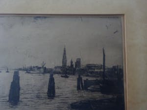 Niet of onleesbaar gesigneerd - Havenzicht Antwerpen kopen? Bied vanaf 1!