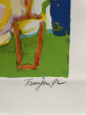 Hans Truijen - Hans Truijen: Litho, Een vrouw en een vaas kopen? Bied vanaf 25!