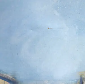 Hans Zantman - Acrylverf op doek, Bij het winkelcentrum (Zeer groot) kopen? Bied vanaf 1!