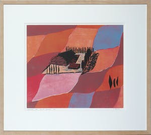 Henriette Boerendans - Houtsnede, 5 februari - Ingelijst kopen? Bied vanaf 1!