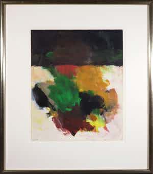 Eugene Brands - Gouache, Cosmische cyclus - Ingelijst verkocht voor € 1000!