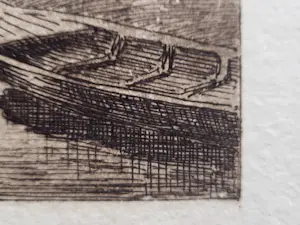 Oskar Paul Matthes - Dorpsgezicht met ophaalbrug. kopen? Bied vanaf 35!