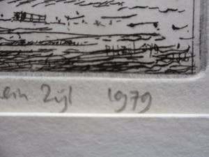Piet Hein Zijl - Droge naald. Titel, Landschap Wijdewormer. kopen? Bied vanaf 20!