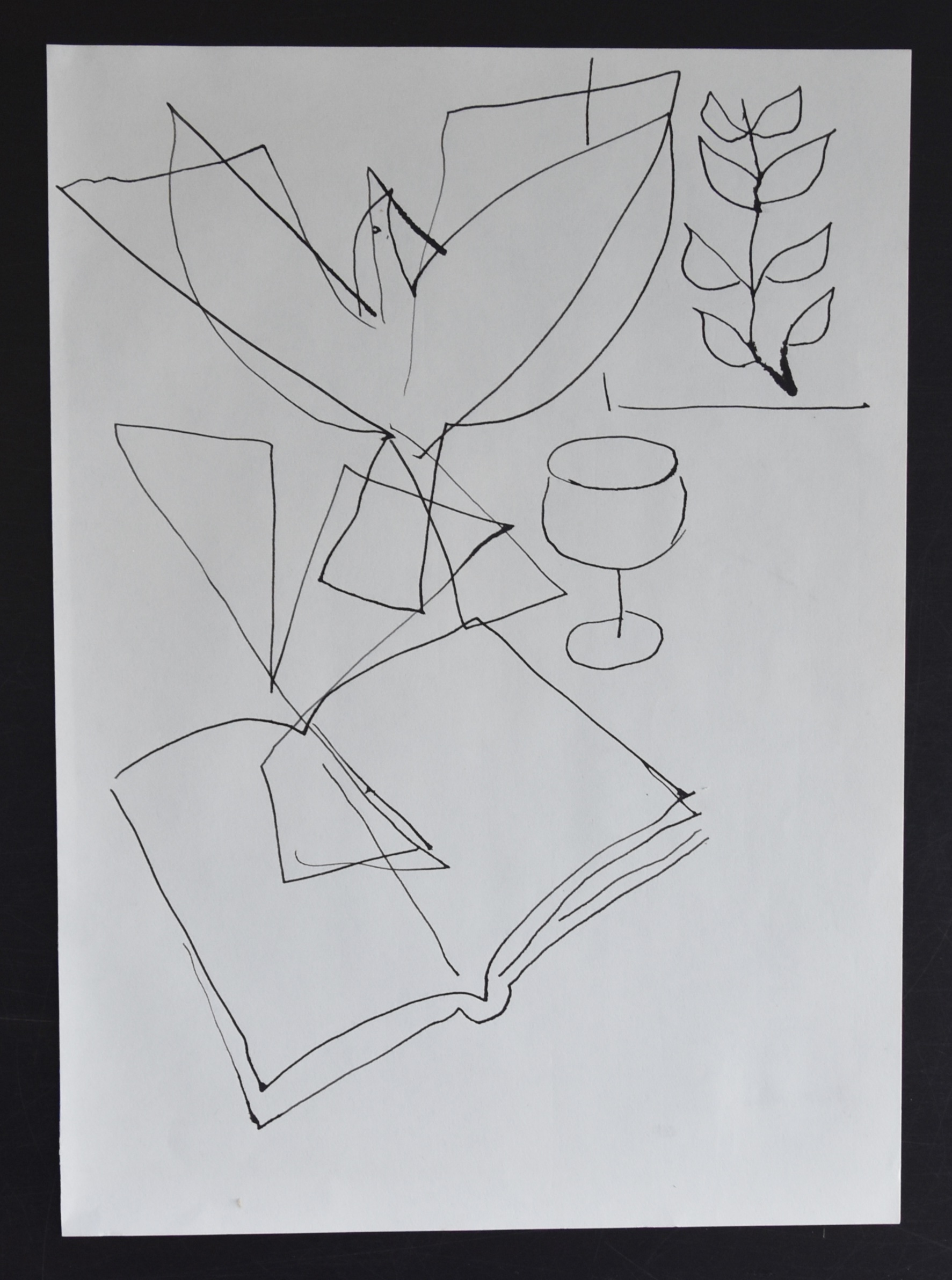 Siep van den Berg - pentekening # VREDESDUIF# 1979, mint kopen? Bied vanaf 40!