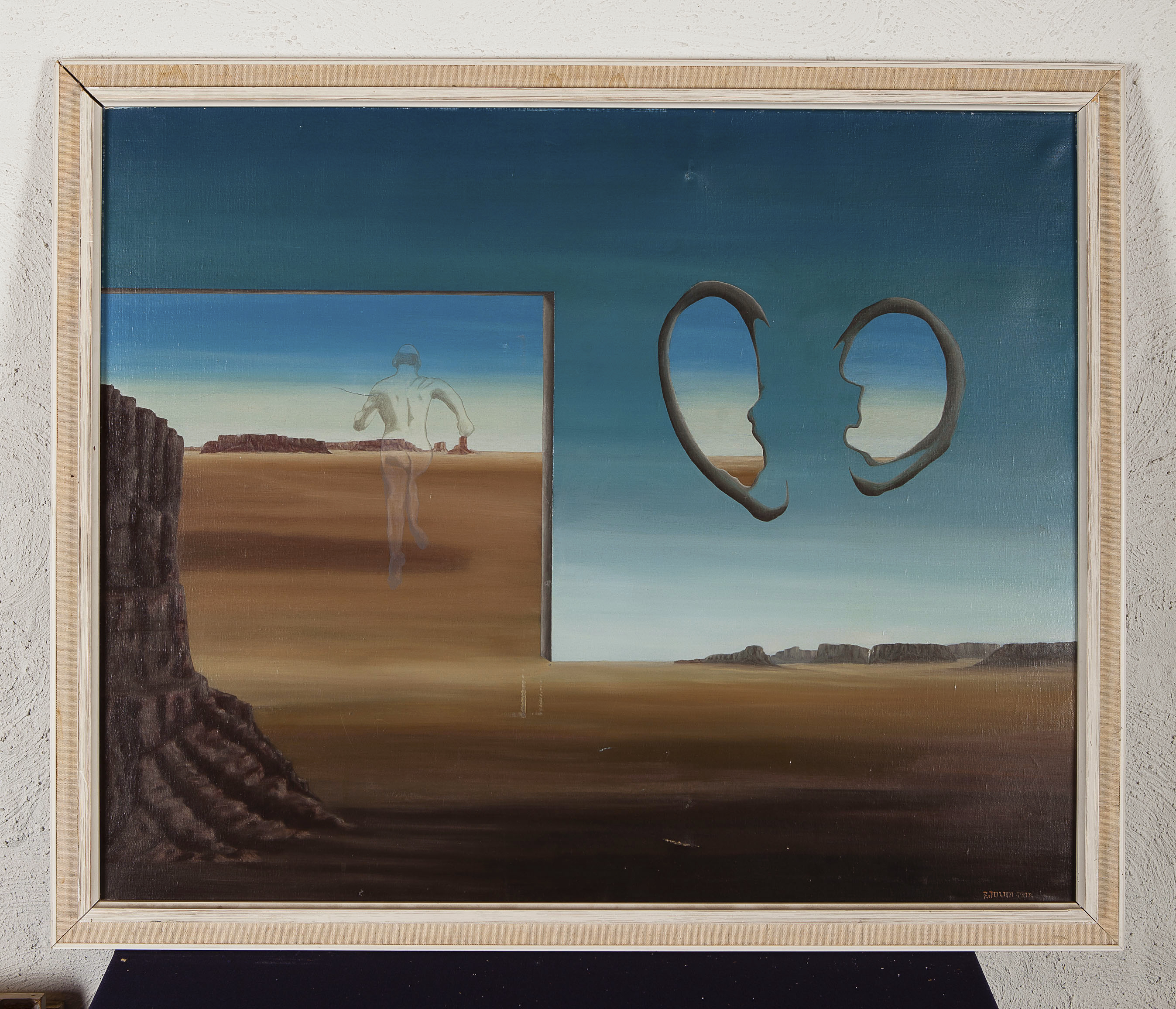 Victor Julien Trip - Geluidsbarrière - Olieverf op doek - Herkomst BKR Rotterdam -  kopen? Bied vanaf 10!