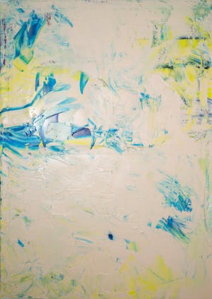 Dominik Smolik - Diptych Naples Yellow Red Light Impasto kopen? Bied vanaf 1!