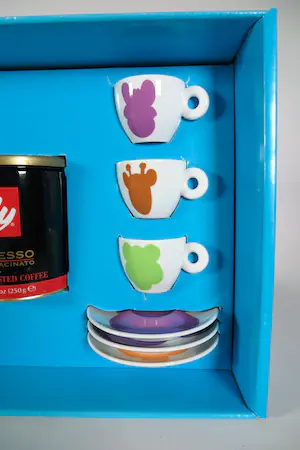 Jeff Koons - voor Illy - 6-persoons espresso-set - Porselein (door Rosenthal) kopen? Bied vanaf 100!