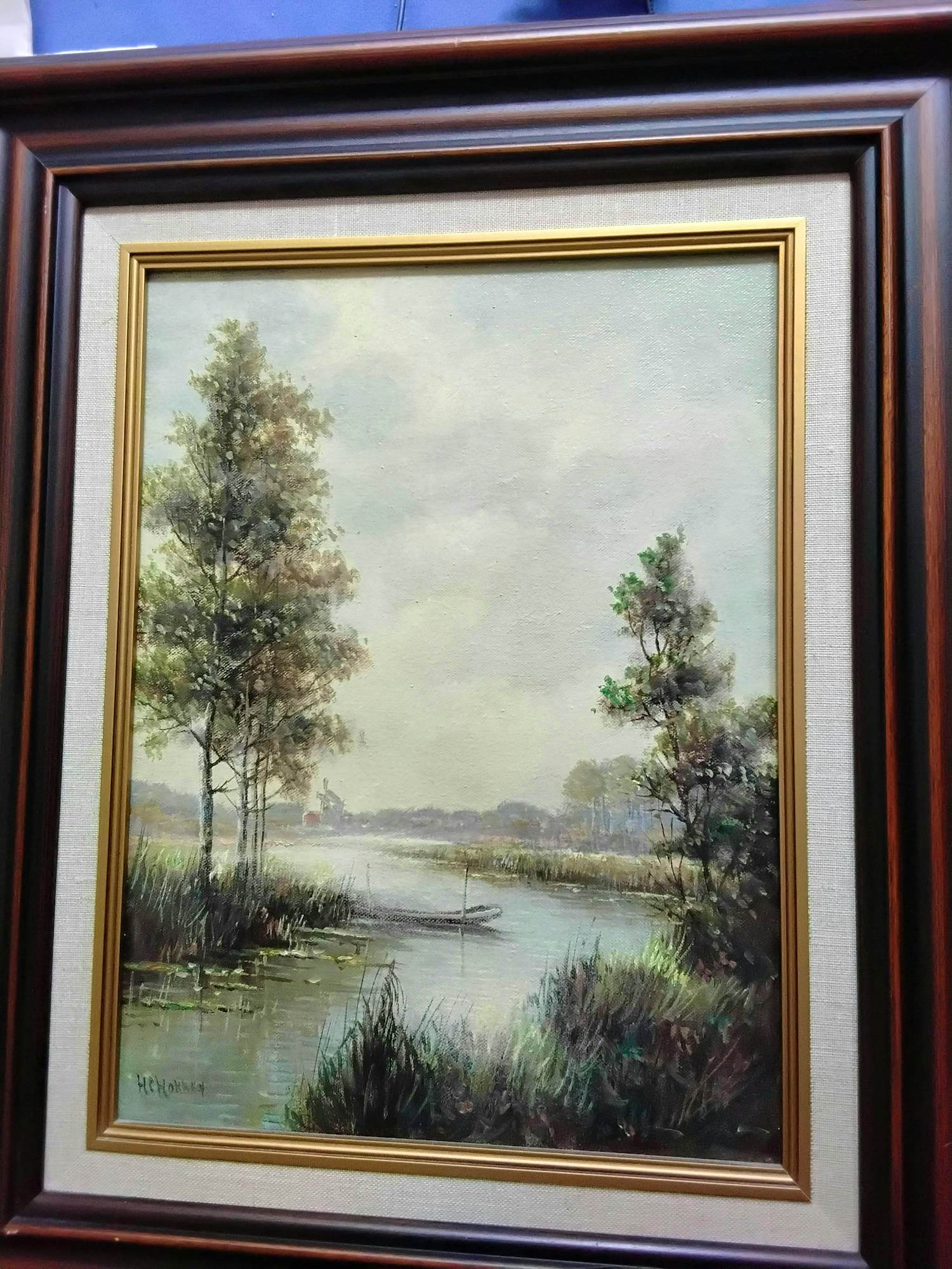 Hermanus Cornelis Hokken - Hollands landschap kopen? Bied vanaf 35!