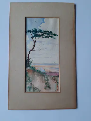 Herta de Heer - Herta de Heer-Niemeyer, Aquarel, Landschap kopen? Bied vanaf 20!