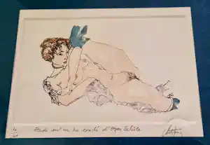 Andre Colpin - Edith, studie naar Egon Schiele verkauft für € 40!