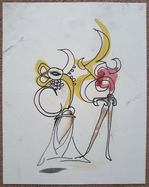 Piet Ouborg - Fantasiefiguren, met de hand ingekleurde en gesigneerde litho kopen? Bied vanaf 150!