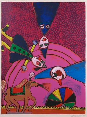 Corneille - Zeefdruk, Cirque - Ingelijst (Groot) kopen? Bied vanaf 350!