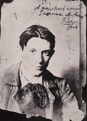 Pablo Picasso - Zwart/wit-foto met een portret van de jonge kunstenaar kopen? Bied vanaf 1!