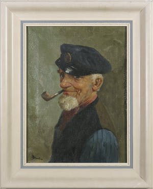 Niet of onleesbaar gesigneerd - Olieverf op doek, Zeeman - Ingelijst kopen? Bied vanaf 1!