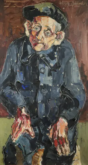 Adrian Stahlecker - Olieverf op doek, De oude visser - Ingelijst (Groot) kopen? Bied vanaf 1!