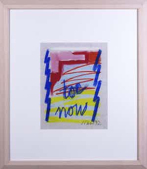 Simon Vinkenoog - Krijttekening, Oponthoud - Ingelijst verkocht voor € 1!