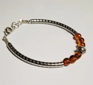 Nieuwe  Ambachtelijke prachtige   amber sterling zilveren armband kopen? Bied vanaf 65!