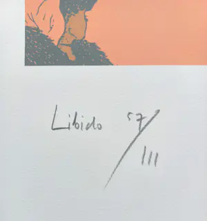 Rob Scholte - Libido, zeefdruk (groot!) kopen? Bied vanaf 125!