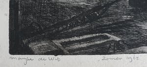 Marijke de Wit - 2 etsen op 1 blad: Zomer 1965 kopen? Bied vanaf 35!