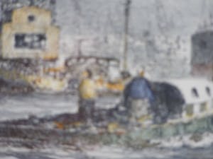 Marius de Jongere - Bedrijvigheid in de haven . kopen? Bied vanaf 60!