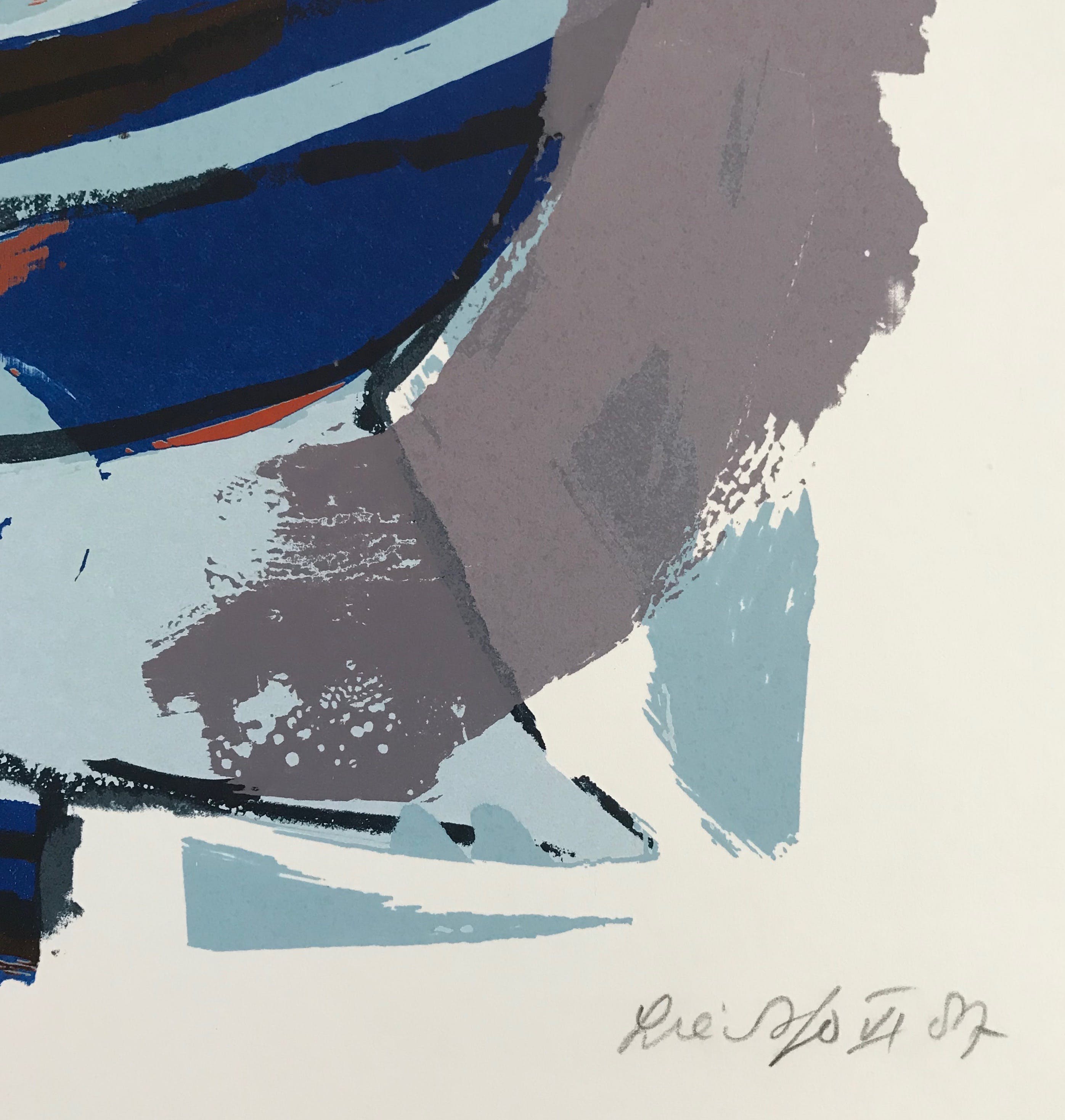 John Lie a Fo - Gesigneerde zeefdruk - 'Bateau...' - 1987 - 43/54 kopen? Bied vanaf 1!
