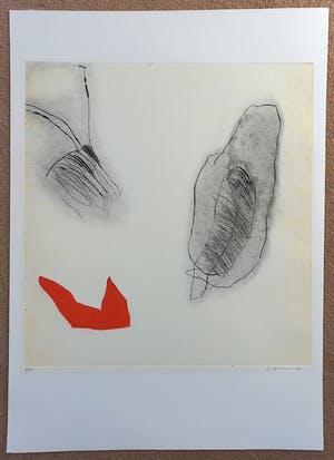 Charlotte le Fevre - Abstracte compositie, aquatint ets (kleine oplage) kopen? Bied vanaf 40!