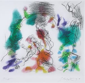 Ger Lataster - Kleurenets, Zonder titel kopen? Bied vanaf 70!