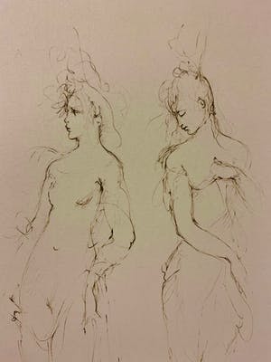 Leonor Fini - Croquis kopen? Bied vanaf 30!