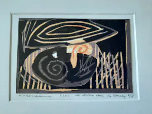 Wim van Broekhoven - Zeefdruk, Titel, De droom van de koning. kopen? Bied vanaf 30!