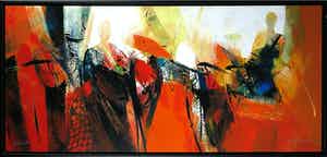 Peter Meijer - Zeefdruk op kunststof, De brief - Ingelijst (Groot) verkocht voor € 50!