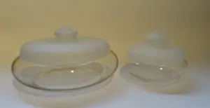 Glasblazerij Leerdam - Jacques Boon - koektrommel en bonbondoos kopen? Bied vanaf 50!